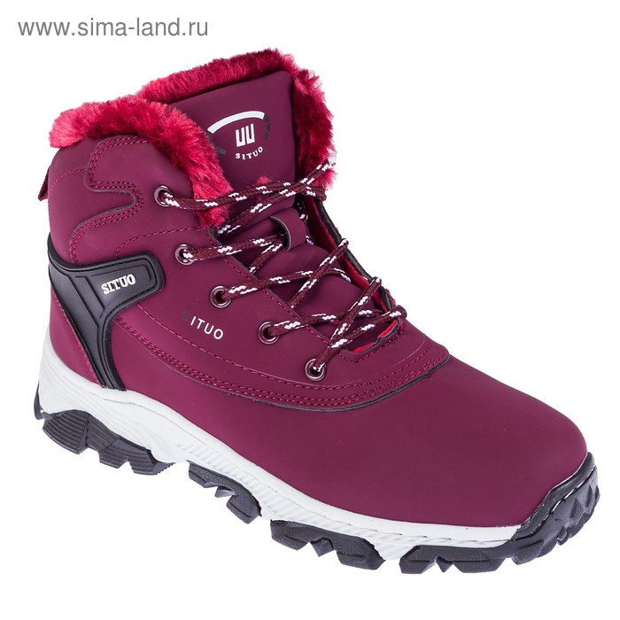 Ботинки женские, цвет красный, размер 40 - Фото 1