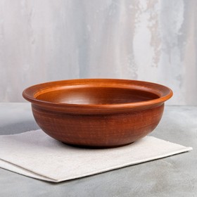

Салатник "Дачный", глубокий, гладкий, красная глина, 1 л