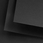 Альбом для графики 200 x 200 мм, 20 листов на склейке Fabriano BlackBlack, Satin, 300 г/м², чёрный - Фото 2