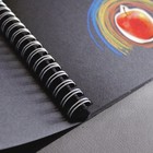 Альбом для Графики черный 150*150 190г/м Fabriano BlackDrawingBook 40л спираль - Фото 2