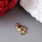 Декор для творчества стразы "Золотая рыбка" 2х1,3 см (комплект 5 шт) - фото 20866493