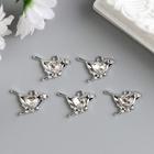 Декор для творчества стразы "Синичка" 2,3х1,7 см - Фото 1