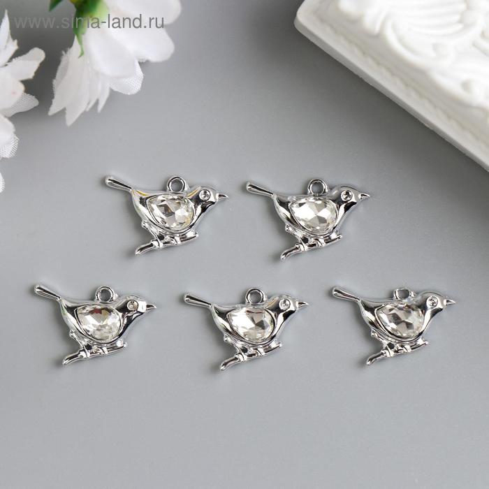 Декор для творчества стразы "Синичка" 2,3х1,7 см - Фото 1