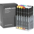 Маркер худож набор StyleFile 24цв  (2 ст: пулевид/скош) 0.2/0.6 основные цвета A - Фото 1