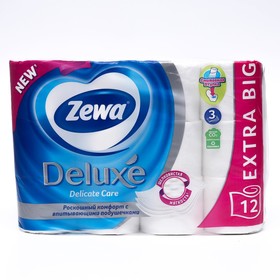 Туалетная бумага Zewa Deluxe Delicate Care, 3 слоя, 12 шт. 3958871