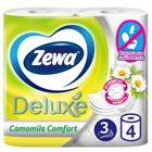 Туалетная бумага Zewa Deluxe аромат «Ромашки», 3 слоя, 4 шт. - Фото 1