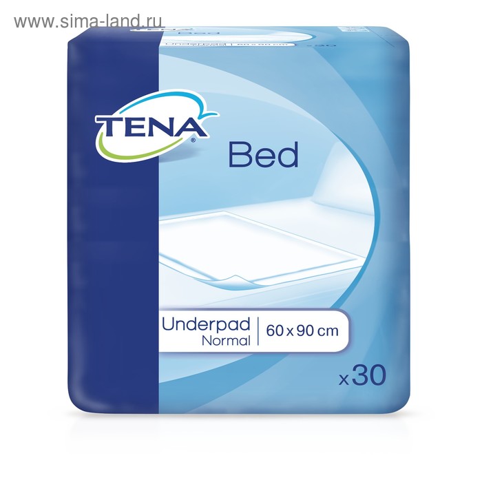 Впитывающие простыни Tena Bed Normal, одноразовые, 60х90 см, 30 шт - Фото 1
