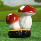Садовая фигура "Боровики на пне", керамика, 10х18х18.5 см - Фото 1
