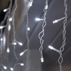 Гирлянда «Бахрома» 3 × 0.6 м, IP44, УМС, белая нить, 160 LED, свечение белое, мерцание белым, 220 В - Фото 2