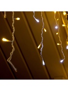 Гирлянда «Бахрома» 3 × 0.6 м, IP44, УМС, белая нить, 160 LED, свечение тёплое белое, мерцание белым, 220 В 3584171 - фото 319918789