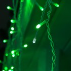 Гирлянда «Бахрома» 3 × 0.6 м, IP44, УМС, белая нить, 160 LED, свечение зелёное, мерцание белым, 220 В - Фото 2