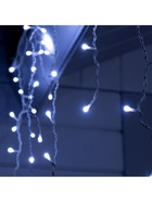 Гирлянда «Бахрома» 3 × 0.6 м, IP44, УМС, белая нить, 160 SMD-LED, свечение белое, 220 В 3584183 - фото 319918830