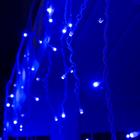 Гирлянда «Бахрома» 3 × 0.6 м, IP44, УМС, белая нить, 160 SMD-LED, свечение синее, 220 В - Фото 3