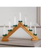 Светодиодная фигура «Рождественская горка» 39×31×5 см, дерево, 220 В, свечение тёплое белое - Фото 7