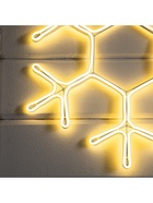 Неоновая фигура «Снежинка», 50 см, 480 LED, 220 В, свечение тёплое белое 3661984