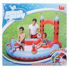 Бассейн надувной игровой, "Замок", с распылителем, 201 х 193 х 140 см, кольца, от 2 лет - Фото 2