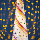 Фигура текстиль "Ёлка с шариками", 10 LED, 60х15 см, от батареек (не в компл) - Фото 3