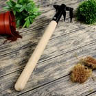 Грабли прямые, 3 зубца, длина 40 см, деревянная ручка - Фото 2