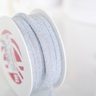 Лента декоративная BRILLO, металлизированная, серебряная, 10 м - Фото 2