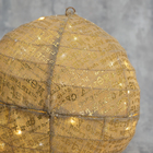 Светодиодная фигура «Шар» 40 см, металл, текстиль, 220 В, свечение тёплое белое - Фото 3