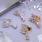 Клипсы для ушей QF «Грация», бантики с каплей, цвет МИКС - фото 40376754