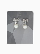 Клипсы для ушей QF «Грация», бантики с бусиной, цвет МИКС (комплект 2 шт) - фото 54701096