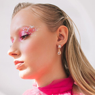 Серьги со стразами «Грация» капля с цветочком, цвет МИКС - Фото 3