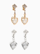 Клипсы для ушей QF «Грация», сердце объёмное, цвет МИКС - Фото 2