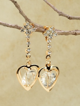 Клипсы для ушей QF «Грация», сердце объёмное, цвет МИКС 3741814