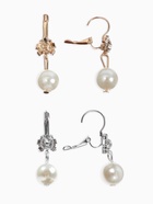 Серьги с жемчугом «Грация» цветы с бусиной, цвет МИКС - Фото 4