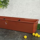 Ящик балконный для цветов, 80 см, цвет терракотовый - Фото 1