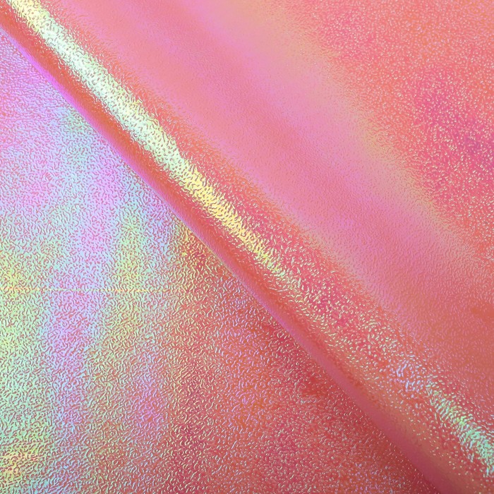 Бумага упаковочная фольгированная с перламутром, цвет оранжевый - Фото 1