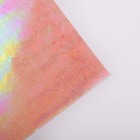 Бумага упаковочная фольгированная с перламутром, цвет оранжевый - Фото 3