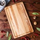 Доска для подачи и нарезки Доброе дерево «Лабиринт», 40×25 см, массив ясеня - Фото 2