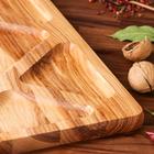 Доска для подачи и нарезки Доброе дерево «Лабиринт», 40×25 см, массив ясеня - Фото 4