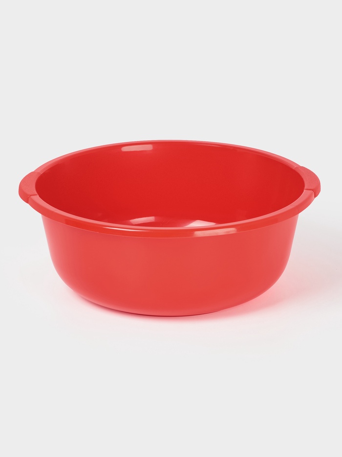 Таз хозяйственный круглый, 10 л, пластик, МИКС - Фото 1