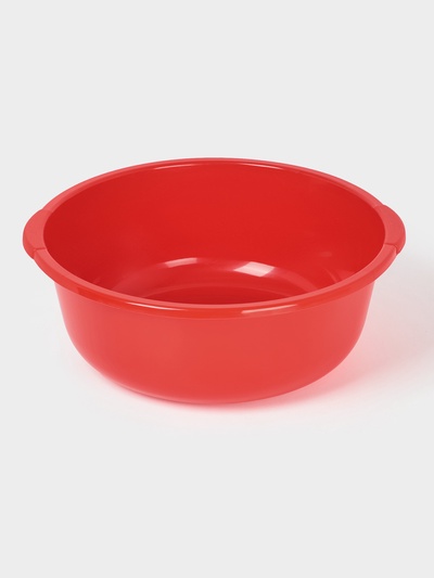 Таз хозяйственный круглый, 10 л, пластик, МИКС