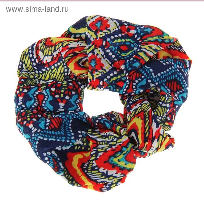 резинка для волос "Стайл" "Орнамент" микс - Фото 1