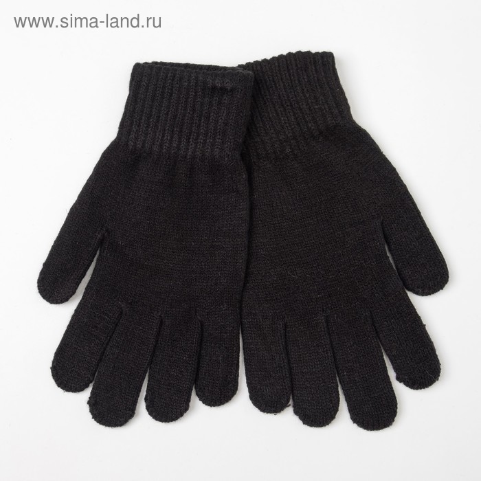 Перчатки мужские термо, цвет чёрный, размер 24-26 (9-10) - Фото 1