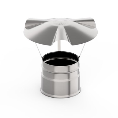 Зонт для дымохода «УМК», d=150 мм, нержавеющая сталь 0.5 мм