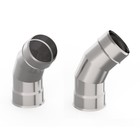 Отвод для дымохода «УМК», 135°, d=150 мм, нержавеющая сталь 0.5 мм - Фото 1