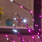 Светодиодное дерево 1.5 м, 224 LED, мерцание, 220 В, свечение розовое - фото 9489813
