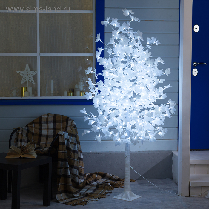 Светодиодное дерево «Клён белый» 1.8 м, 350 LED, постоянное свечение, 220 В, свечение белое - Фото 1