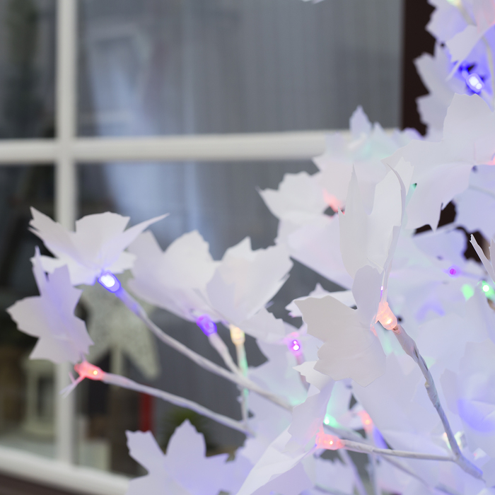 Светодиодное дерево «Клён белый» 1.8 м, 350 LED, мигание, 220 В, свечение мульти (RGB) - фото 1880426620