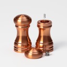 Набор мельниц для соли и перца Доляна, 2 шт., 10×5×10 см, цвет бронзовый - Фото 10