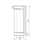 Сэндвич – труба «УМК», 1.0 м, d=115×200 мм, нержавеющая сталь, 0.5 мм/0.5 мм - Фото 2