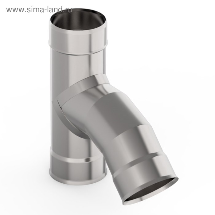 Тройник для дымохода «УМК», 135°, d=200 мм, нержавеющая сталь 1.0 мм - Фото 1
