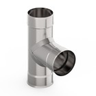 Тройник для дымохода «УМК», 90°, d=160 мм, нержавеющая сталь 0.5 мм 3960147