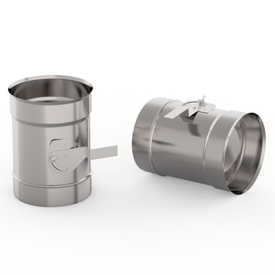 Шибер для дымохода «УМК», d=160 мм, нержавеющая сталь 1.0 мм