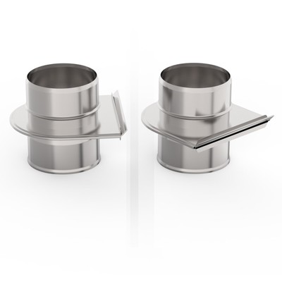 Шибер – задвижка для дымохода «УМК», d=115 мм, нержавеющая сталь 1.0 мм